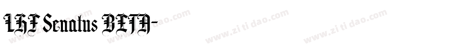 LHF Senatus BETA字体转换